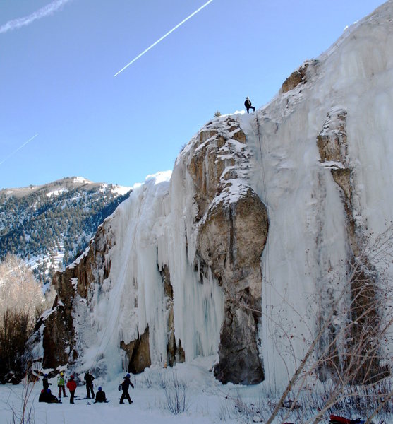 Western State College group learning to ice climb.