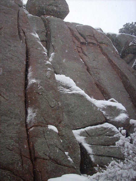 Slightly wet conditions on November 30, 2008.