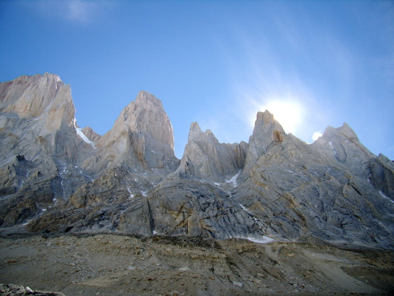 One of the many faces of this spire group.  January 2009.