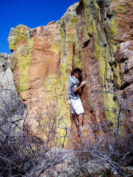 Multi-colored outcrops at Rabbit Mountain.