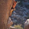 Sensory Deprivation (5.12a), Joshua Tree<br>
<br>
Photo by Greg Epperson