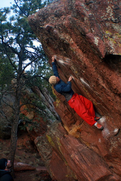 Mike B stretching it out on Big Overhang.