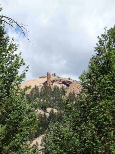 Tower and arch - Lost Creek Wilderness