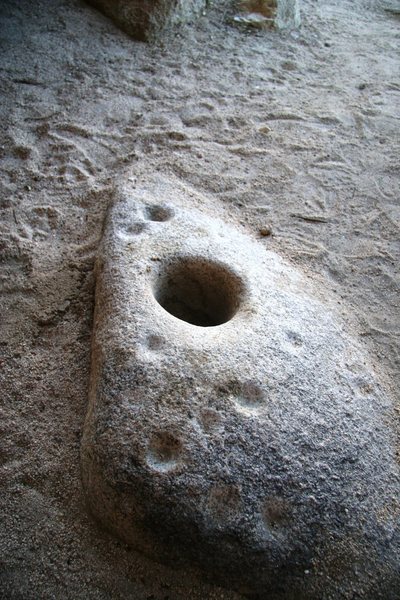 The Equinox marker under the Indian Cave Boulder