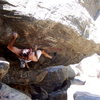 Creekside polish and state of the art  boulder problems in Clear Creek Canyon.