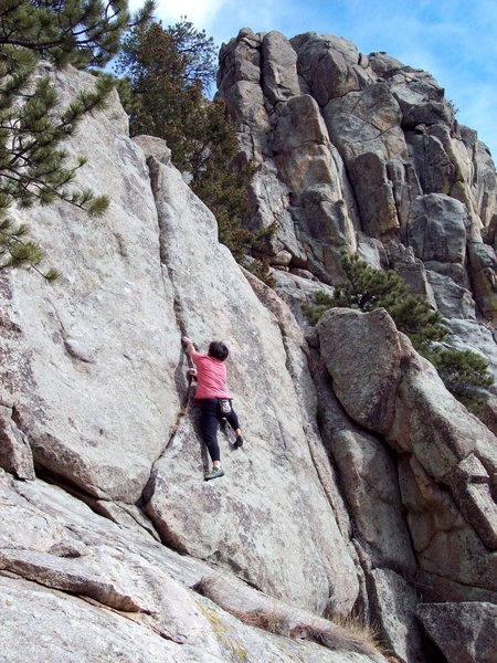 BH soloing Jessica's Route. Not recommended, best as a traditional lead.