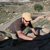 Nate on the Cable Route, Halfdome Boulder.