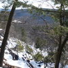 Looking down from the base of Brinton's Buttress 2-1-09