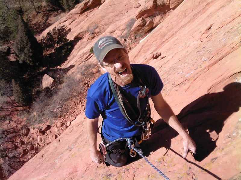 Mike Houston relishes another great Garden adventure pitch on a perfect day in February.