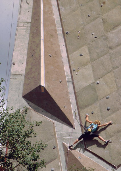 Many time world Champion Lynn Hill at Snowbird.