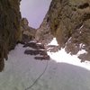 Chris Reinholt cruising the upper section of the Wham Couloir.  Photo taken 2/8/09 by Chris Sheridan. 