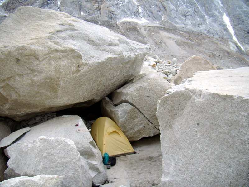 Bivy site at Niponino- Jan 2009.