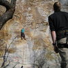 Windows on top rope.  Quality route.  Solid 5.8.  Definitely a trad death route.