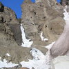 Running water at the top-do this after a cold spell. Cabin Fever on the left, and barely visible on the right side is California Ice. Feb 09