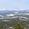 MT MEEKER, CO<br>
(Next to Longs)<br>
<br>
Dragon's Egg Couloir is marked.  <br>
The longest ski run we can see from Denver.<br>
<br>
http://www.mountainproject.com/v/dragons-egg-couloir/105759642  