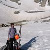 Marsha on the way up Castle Peak, near Aspen.  My favorite fourteener run, even though it doesn't start from the top.