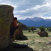 Sweet view while bouldering.  