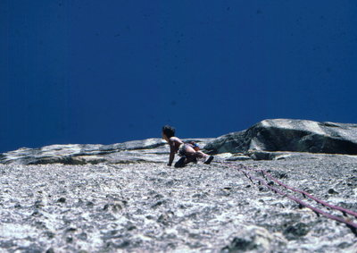 Bob Horan runout on Scavenger, Fairview Dome.