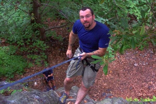 Rappelling the "Practice Face" @ DWG, PA