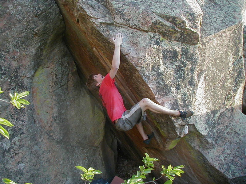 Crazy Pete on "Arrowhead Arete".