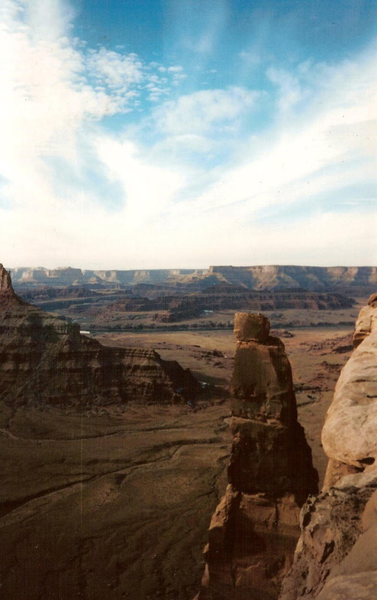 The last pitch. The crack ends at the top of the light colored section. 