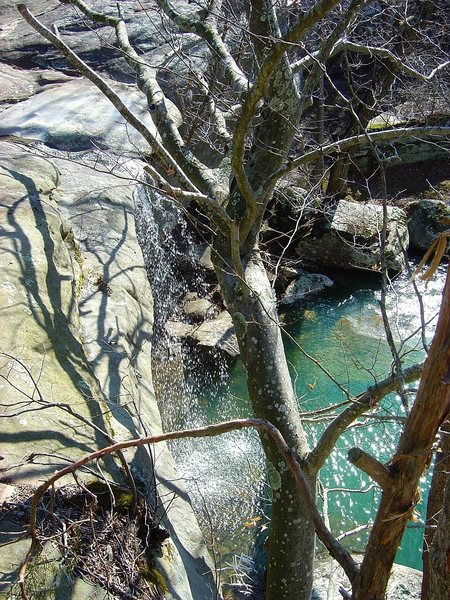 The falls from the top.  Feb. '09. 