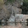 Malibu Creek lower left the traverse into the Stumbling Blocks Area.