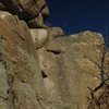 Winter moon over South Canyon Point.