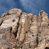 Climbing on Queen Mountain.<br>
Photo by Blitzo.