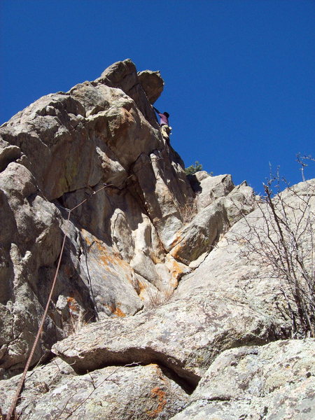 BH on the classic trad crack Orion 5.11b, Vanishing Point.