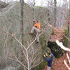 Heading for the top of the slab.