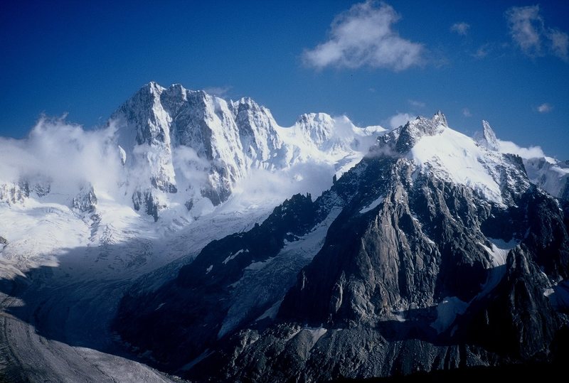 The Grandes Jorasses.  Chamonix 2000. 