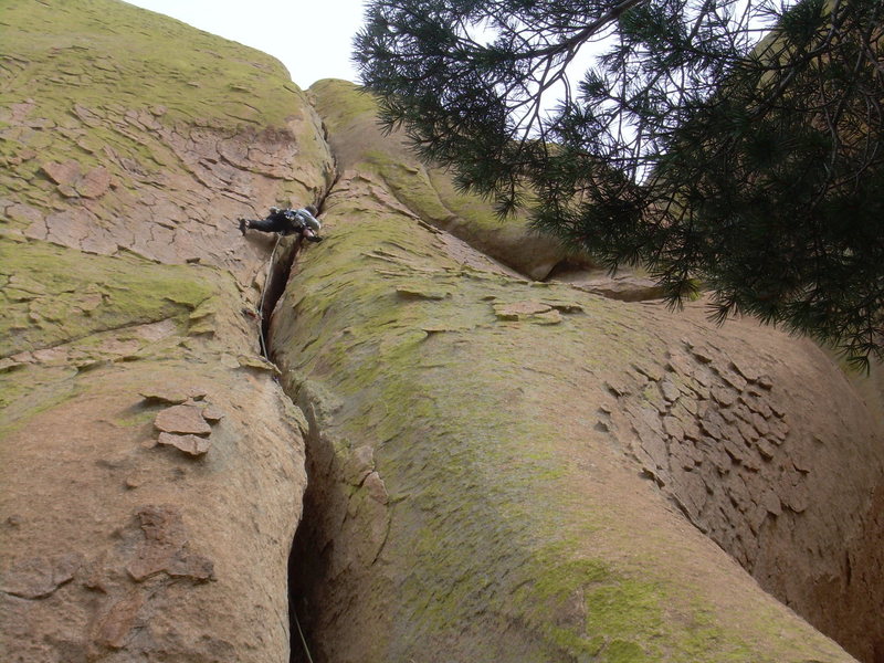 Getting close to the 1st belay