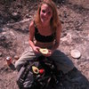 Picnic lunch of avacado, tomato and Tecate!