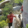 Graffiti clean up at Ortega