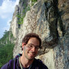 Bob Batterman under West Pole in Seneca Rocks. Summer '96.