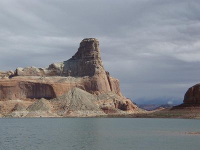 Gunsight Butte near mile 17... made it up two pitches on the south side, bailed from a bolt.