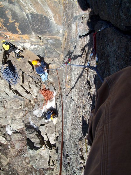 Doug at the belay.