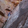 Chris finds a resting place on the Dihedral.  Mar 2009.