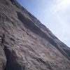 Me belaying Chad and Ryan from the top of P3...good ledge....photo credits go to Paul who was on Central Pillar.