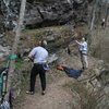 path near chain reaction belaying on deaf and dumb