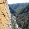 Tallulah Gorge from the 3rd pitch of Digital Delight.