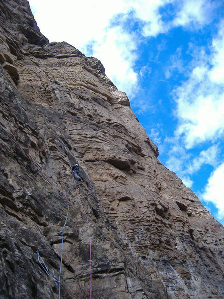 Pitch 5 on Mudflap Girl, Glenwood Canyon.