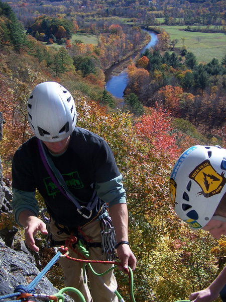 View from first pitch belay