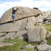 Bouldering along the Mt Evans Scenic Roadway. 