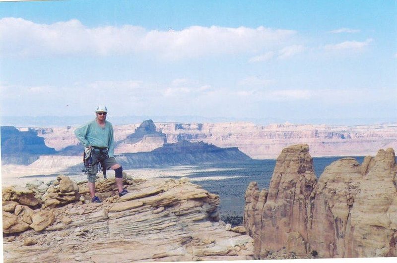 Summit of Ozimandias .San Rafael Swell<br>
First Ascent 