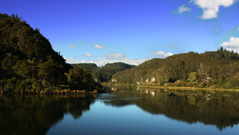 The lake above Waipapa