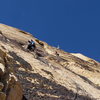 Climbers enjoy the Solar Slab.