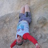 Hogan's no-hands rest on the Parsons Traverse (V1) at the Keys Road corner.