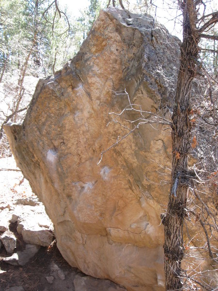 On The Triangle boulder.